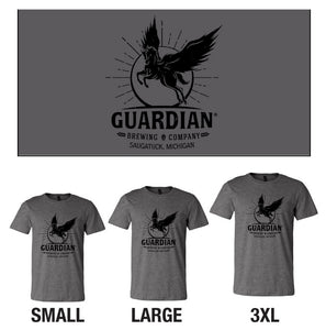 Guardian Athletic Gray Short Sleeve Tee with Black Logo